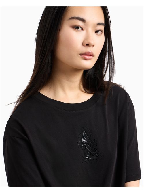 t-shirt woman black ARMANI EXCHANGE | XW000102AF10359/UC001